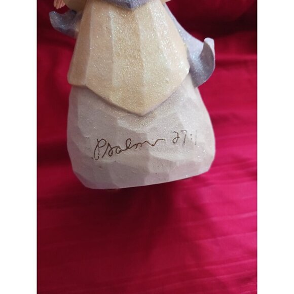 Enesco Foundations by Karen Hann Angel Figurine With Psalm 27:1 Verse Design - Picture 7 of 16